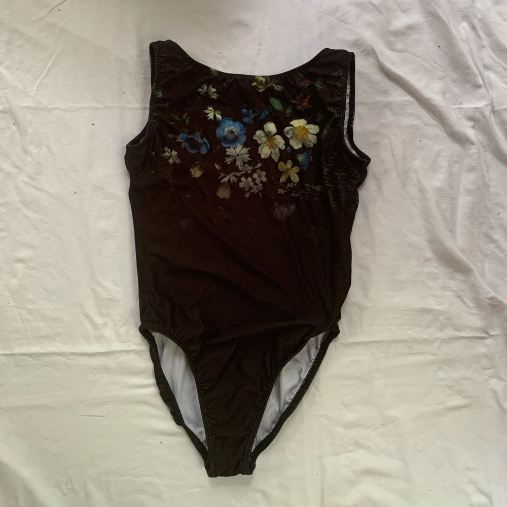 Motionwear floral leotard
